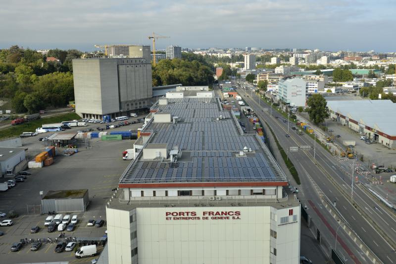 centrale solaire ports francs